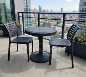 Outdoor Balcony Plastic Chairs and Table Plastic Chairs and Table