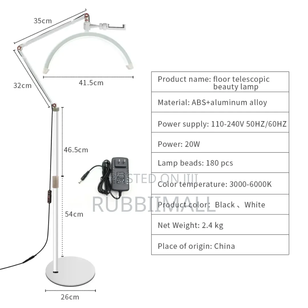 16-Inch Half-Moon LED Floor Lamp