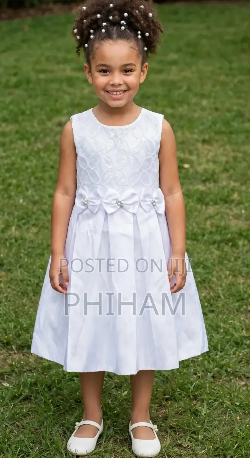 Girls White Dress( 3 to 8yrs)