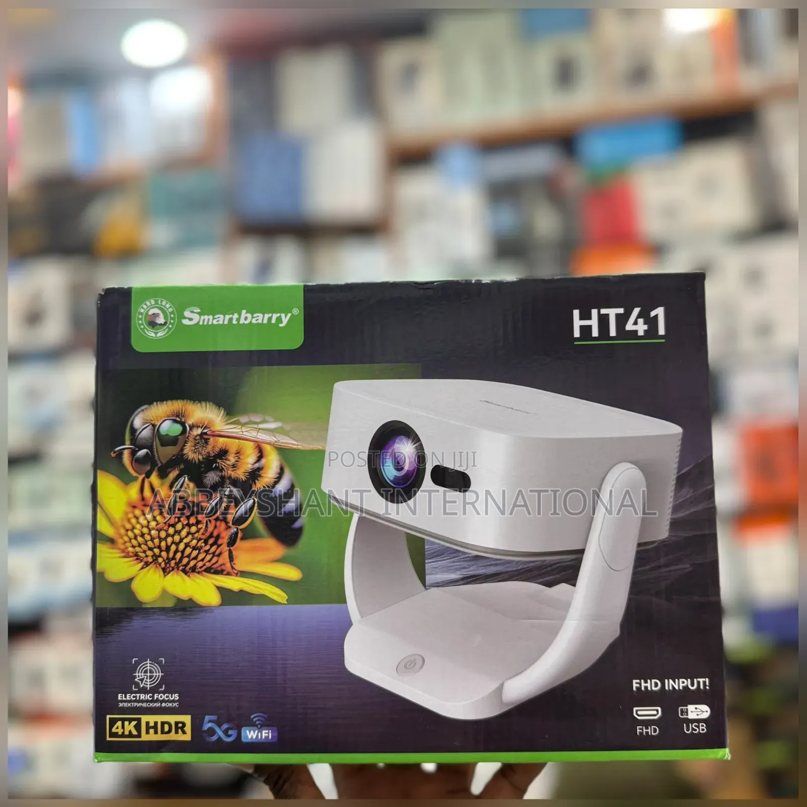 Smart Barry Projector HT41 Portable Smart Projector
