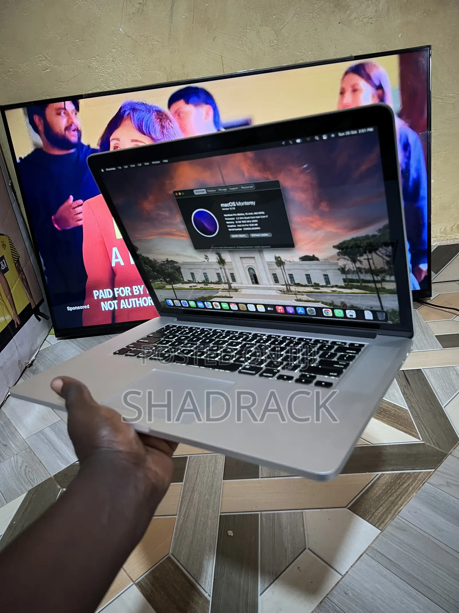 Laptop Apple MacBook Pro 2015 16GB Intel Core i7 SSD 256GB