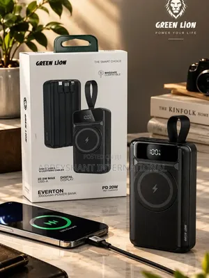 Power Bank PD 20W Green Lion Everton 30000mah Power Bank PD 20W
