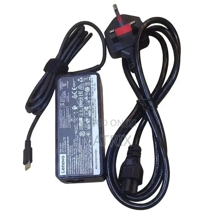 Lenovo 65W Charger Type-C Power Adapter for Compatible Laptops