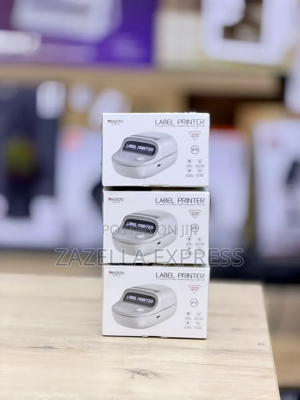 Yesido SP10 Portable Thermal Label Printer – Wireless BT, 203 DPI,