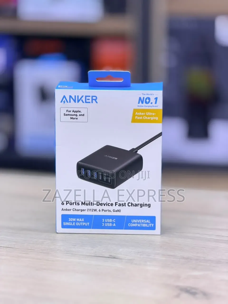 Anker 112W USB C Charger, 6 Port Gan Charging Station for iPhone