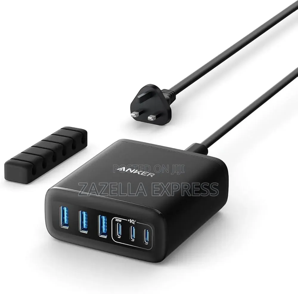 Anker 112W USB C Charger, 6 Port Gan Charging Station for iPhone