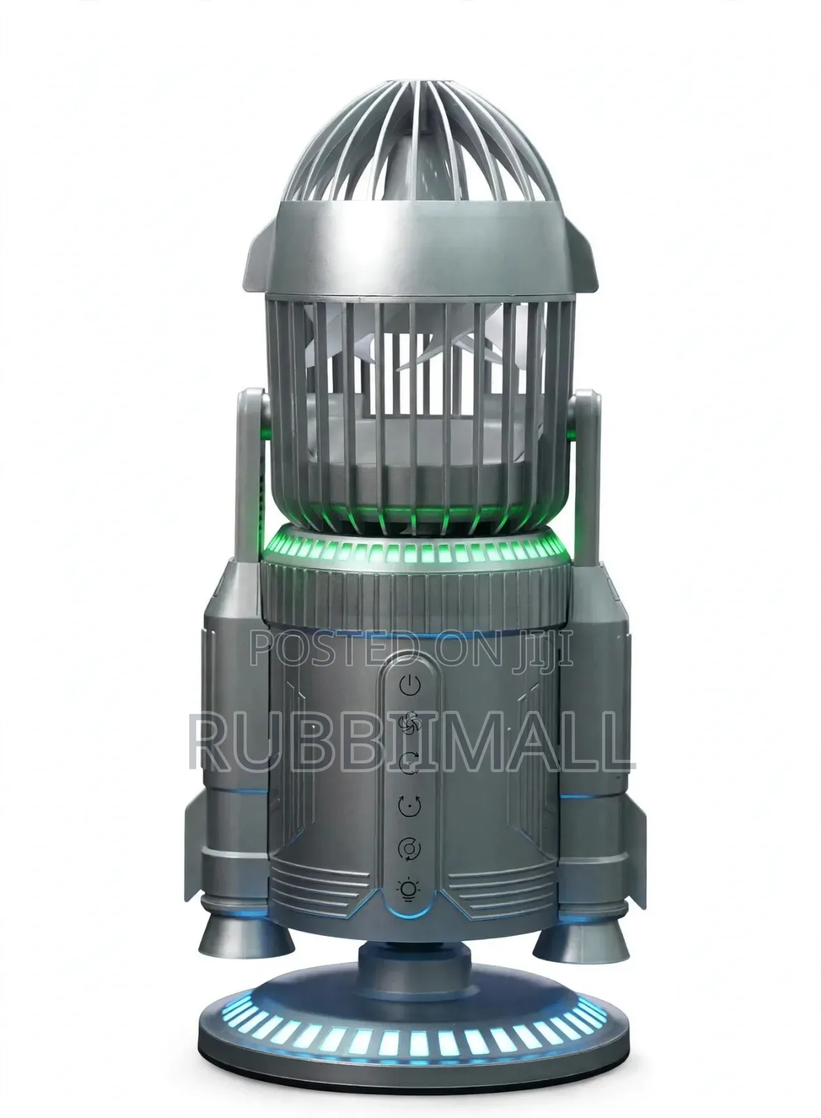 Rocket-Shaped USB Rechargeable Desktop Air Circulator Fan