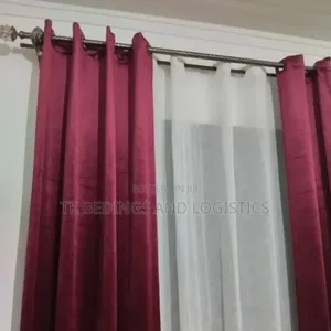Cool Plain Maroon Curtains