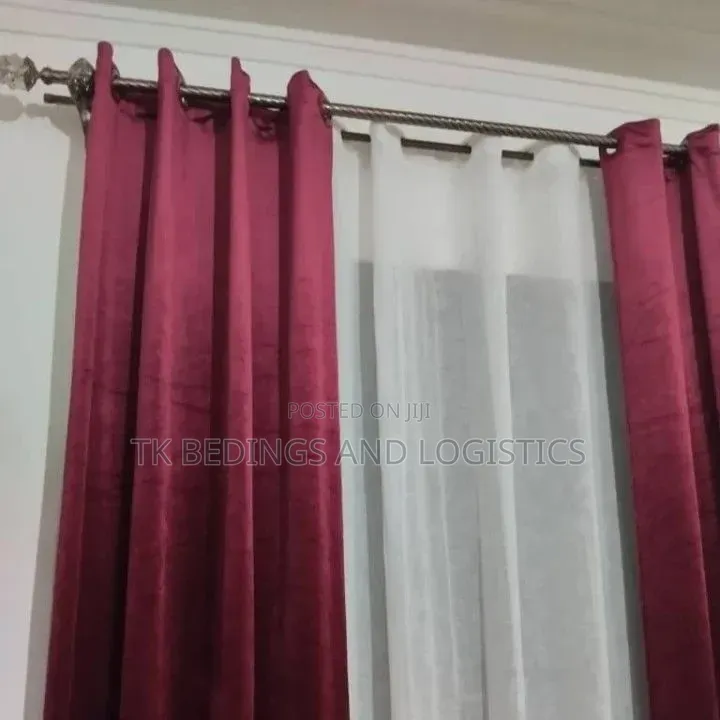 Cool Plain Maroon Curtains