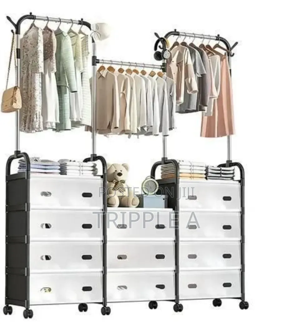 Multipurpose Garment Rack Clothes Drying Coat Hanger Stand