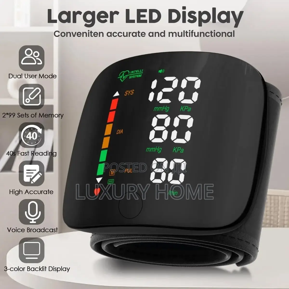 Wrist Blood Pressure Monitor