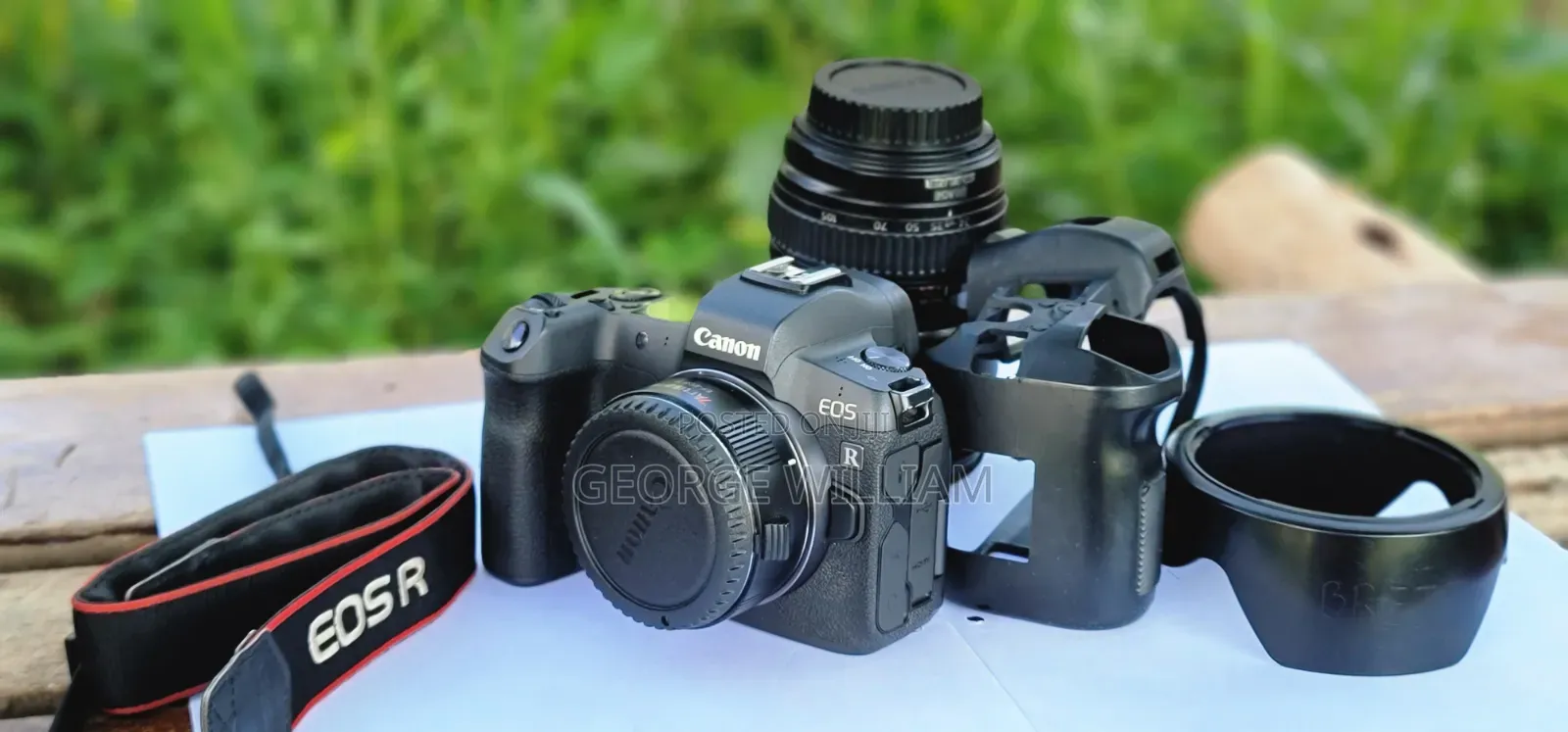 Canon Eos R + Adapter and Lens