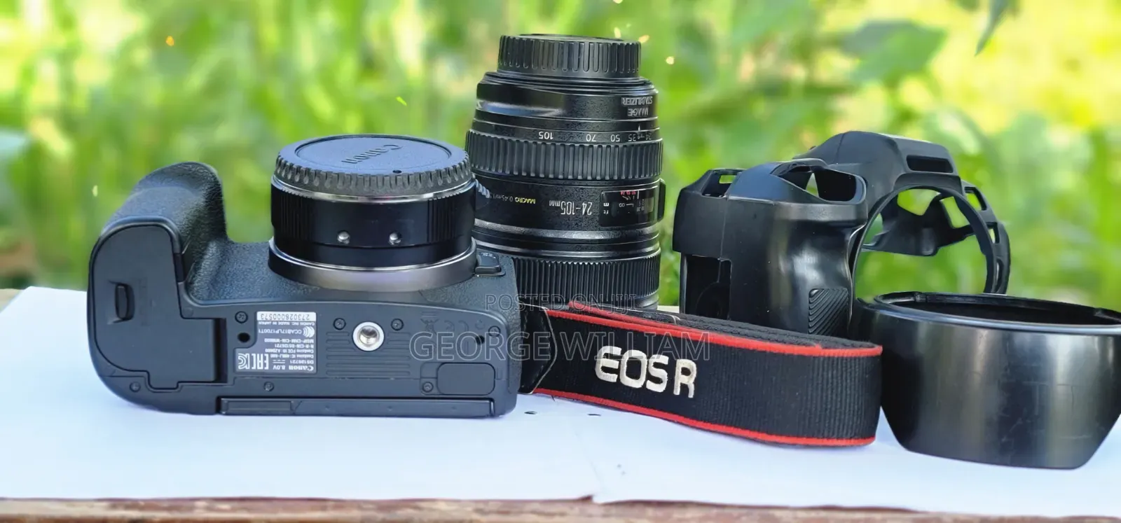 Canon Eos R + Adapter and Lens