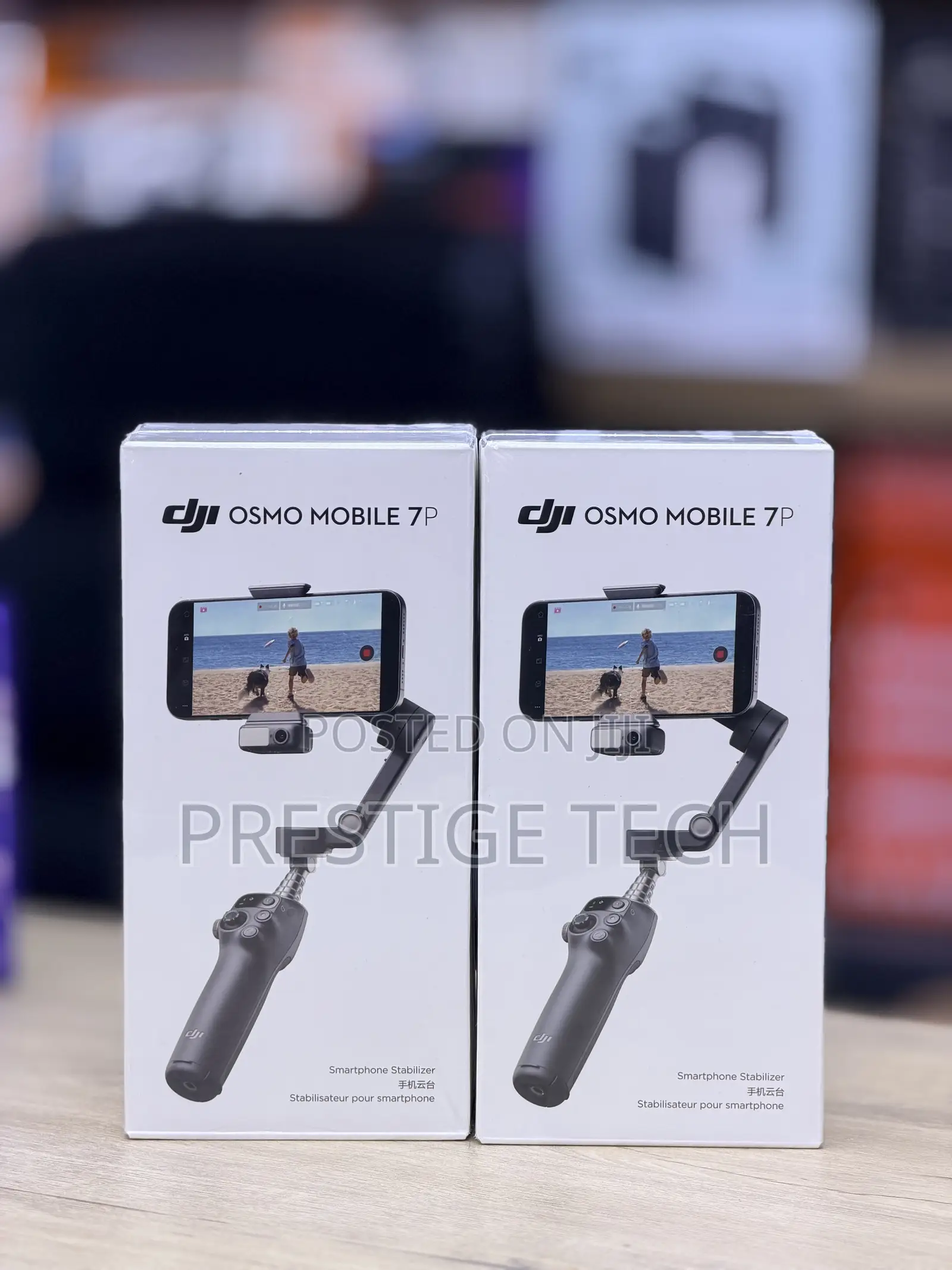 Dji Osmo Mobile 7P Gimbal Stabilizer With Native Tracking Attachment