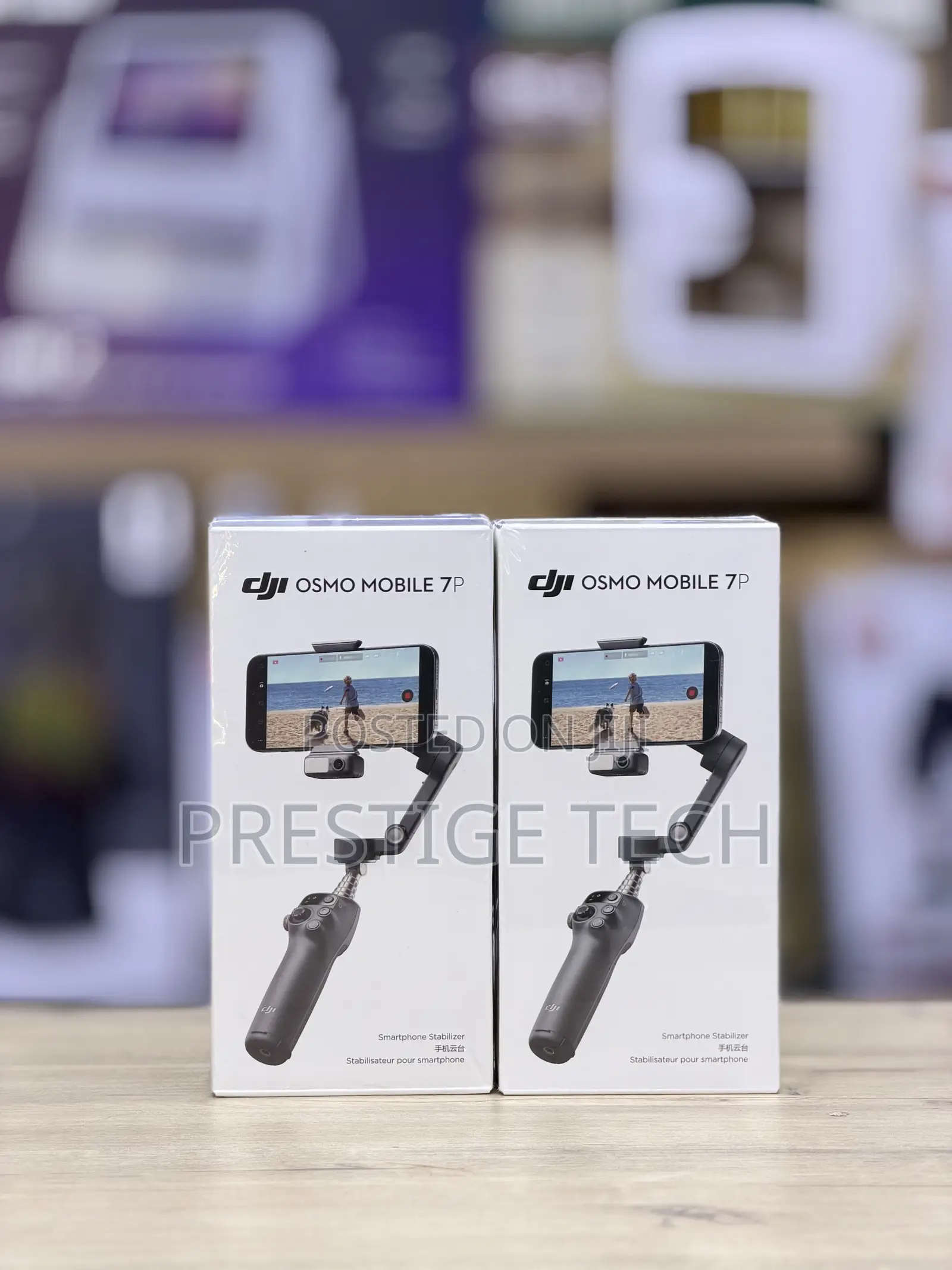 Dji Osmo Mobile 7P Gimbal Stabilizer With Native Tracking Attachment