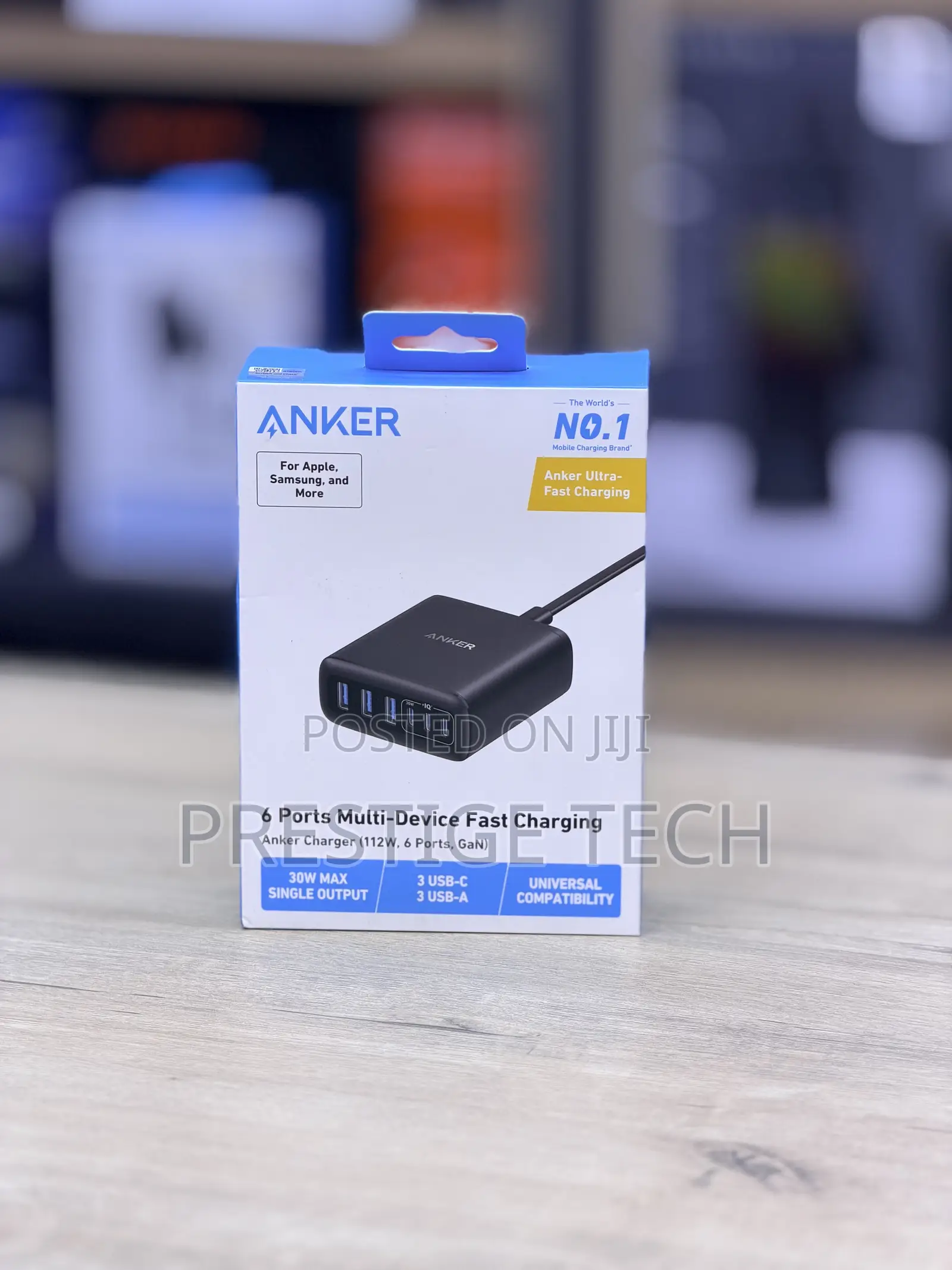 Anker 112W USB C Charger, 6 Port Gan Charging Station