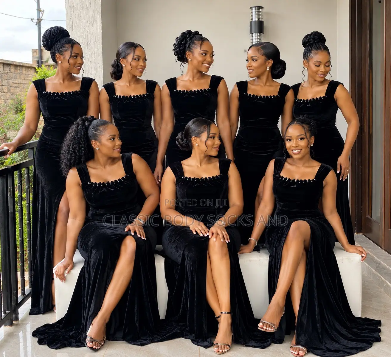 Stunning Black Velvet Dress