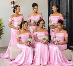 Stunning Pink Satin Evening Gown!