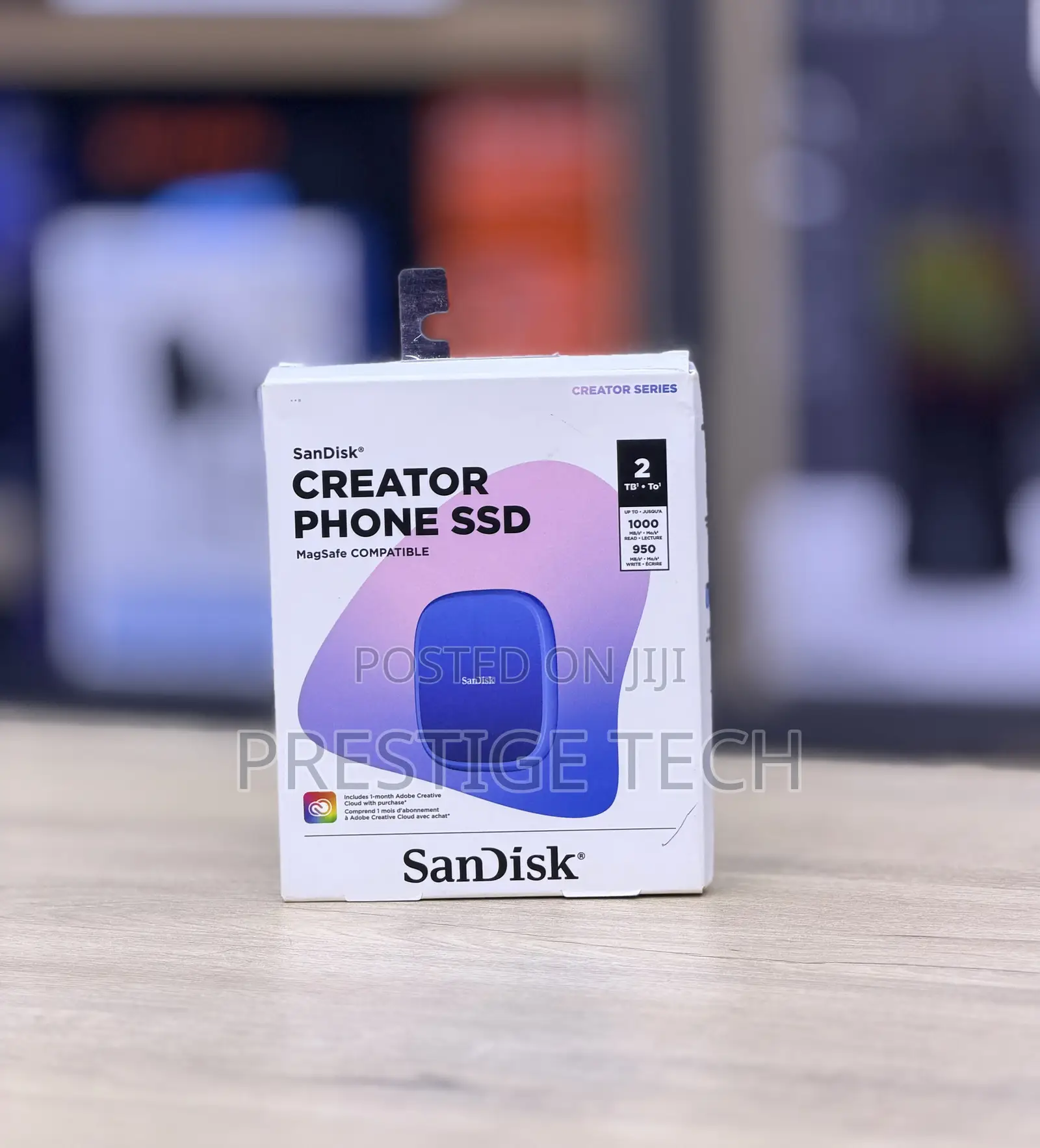 Sandisk Creator Phone SSD 2TB, Magsafe Compatible, IP65, 4K ProRes