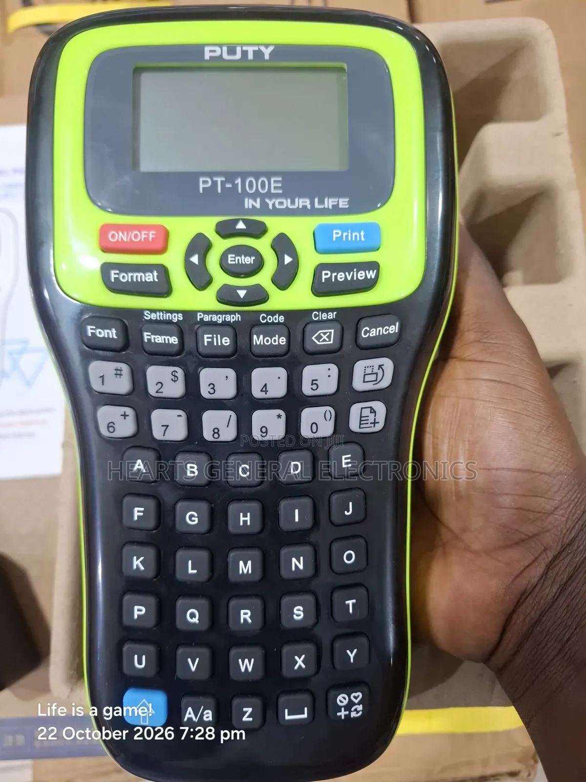 Professional Label Printer With Backup Battery