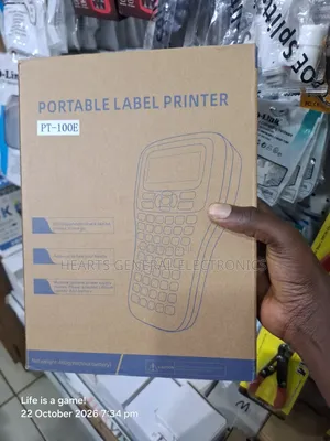 Professional Label Printer With Backup Battery