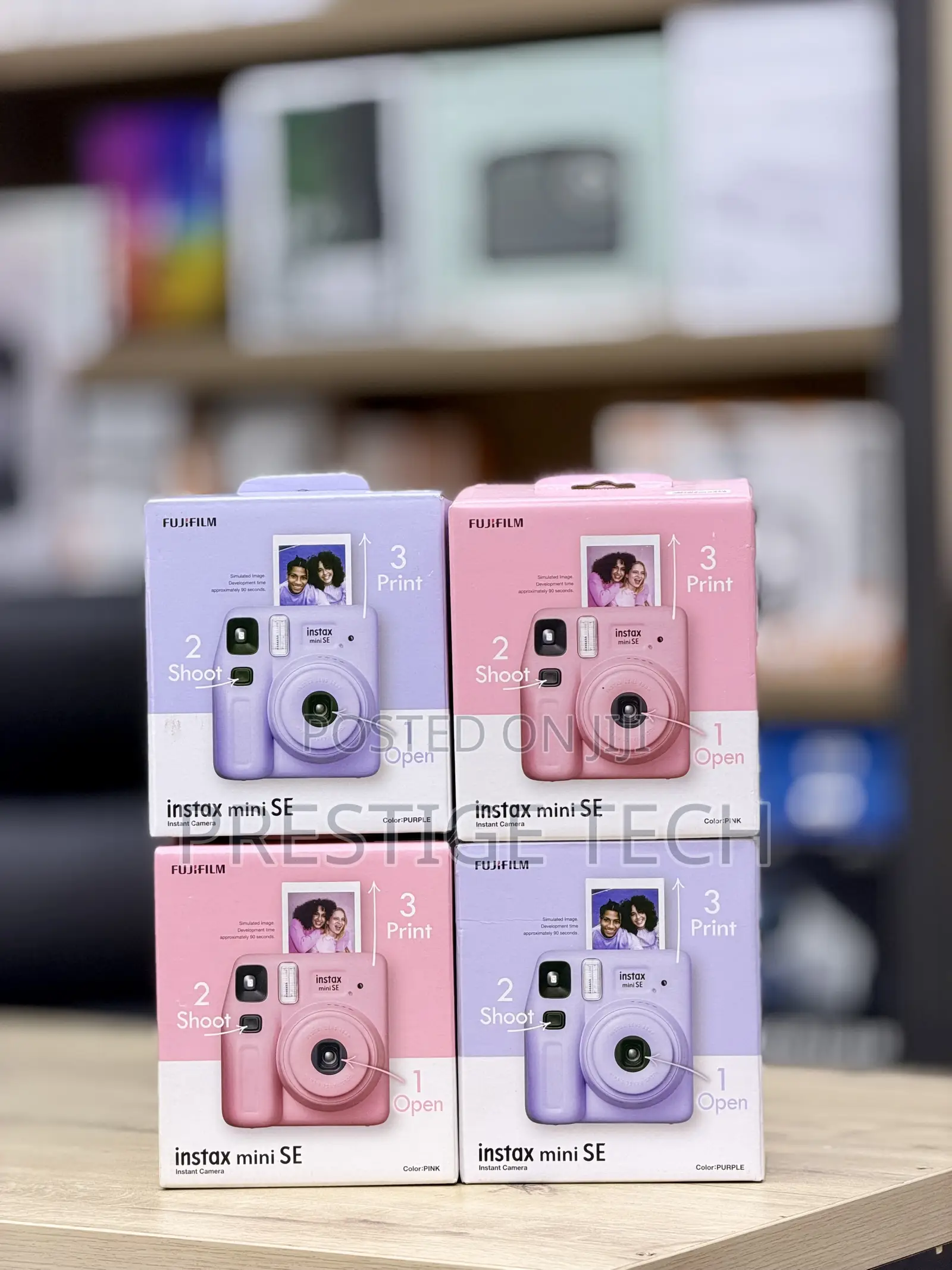 Fujifilm Instax Mini SE Instant Camera With Brightness Adjustment