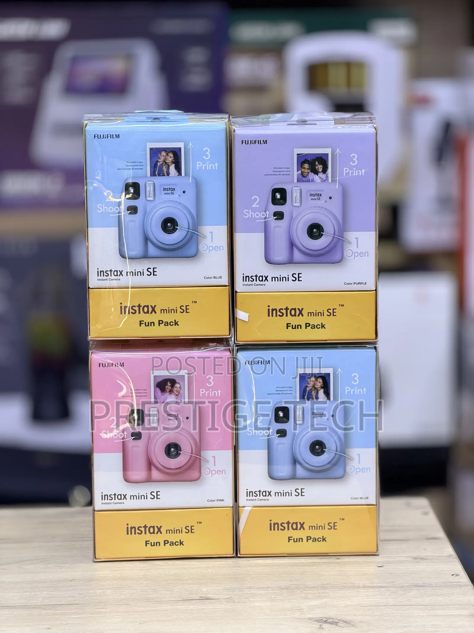 Instax Mini SE Fun Pack Instant Camera With 10 Sheets Instant Film