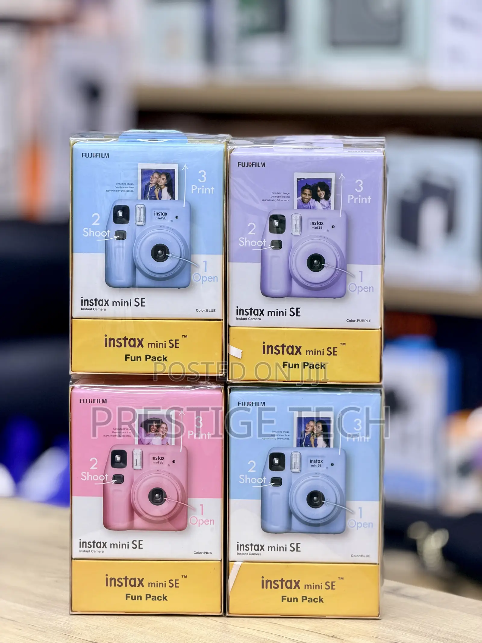 Instax Mini SE Fun Pack Instant Camera With 10 Sheets Instant Film