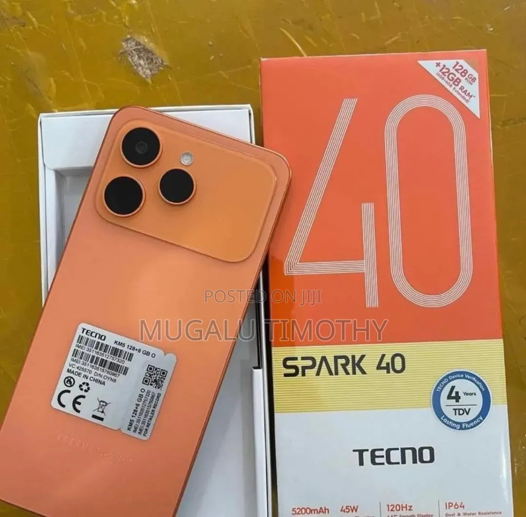 New Tecno Spark 40 256 GB Orange