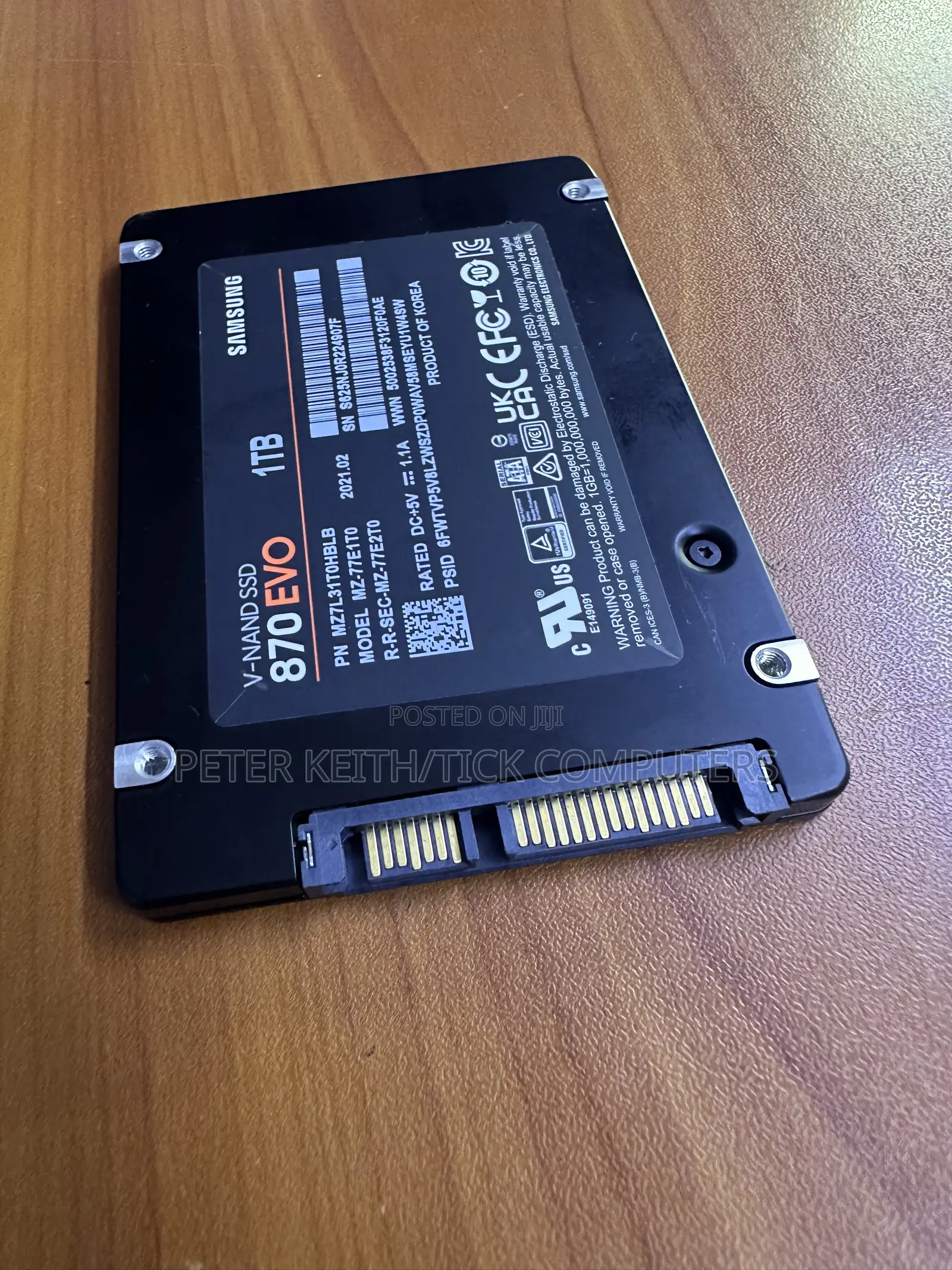 Original Samsung 870 EVO 1TB 2.5" SATA III Internal Solid State Drive