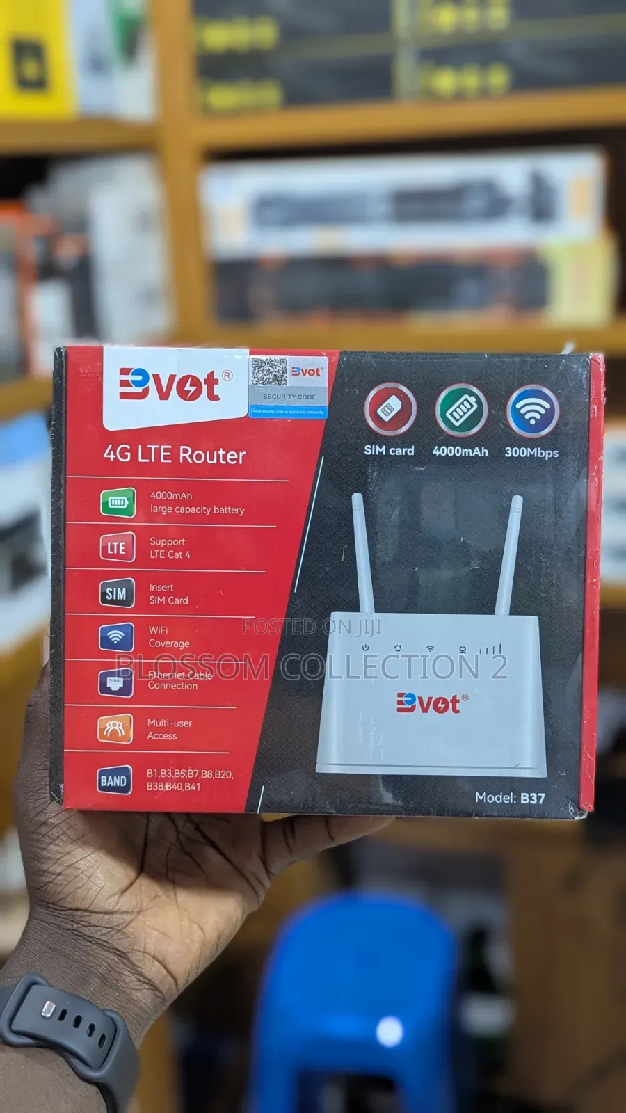 Bvot B37 4G LTE Router 4000mah Rechargeable Router With 4g Simcard