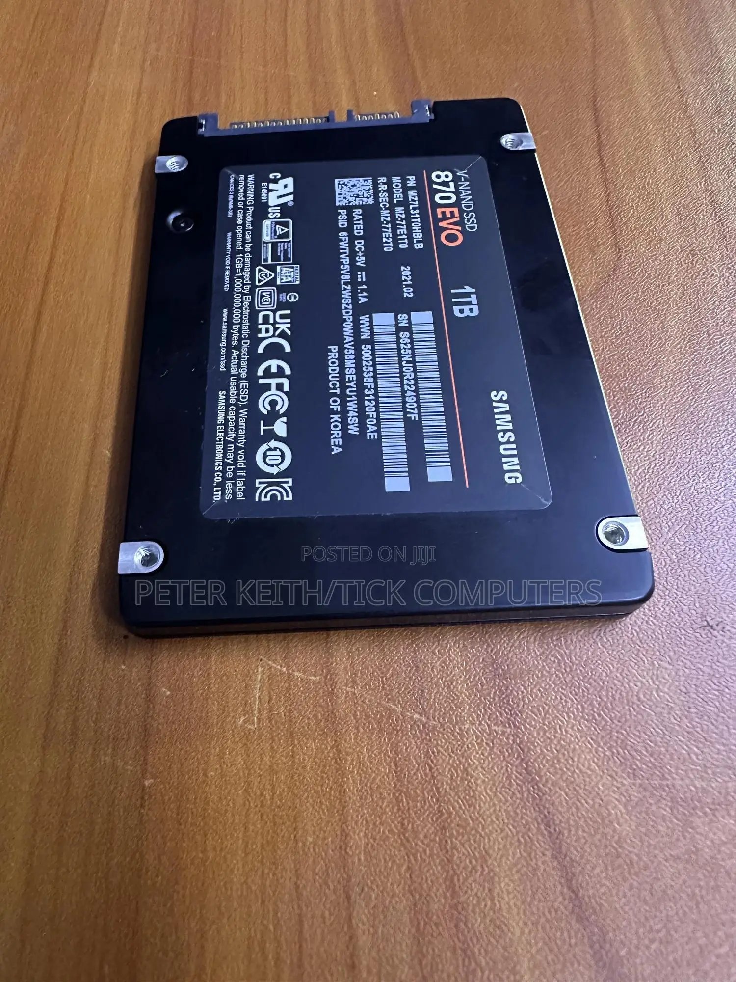 Original Samsung 870 EVO 1TB 2.5" SATA III Internal Solid State Drive