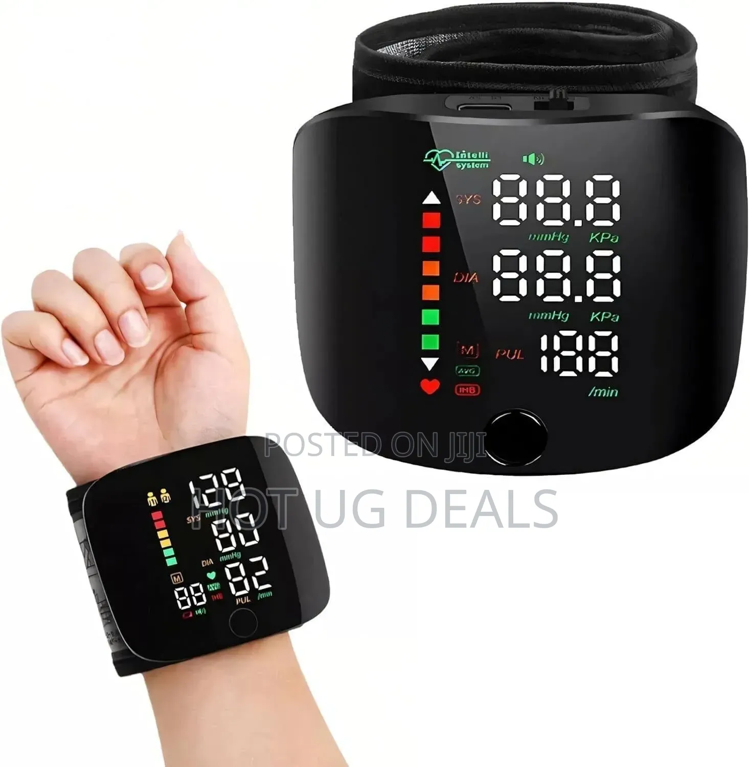 Wrist Blood Pressure Monitor – Digital BP Machine With LED Display