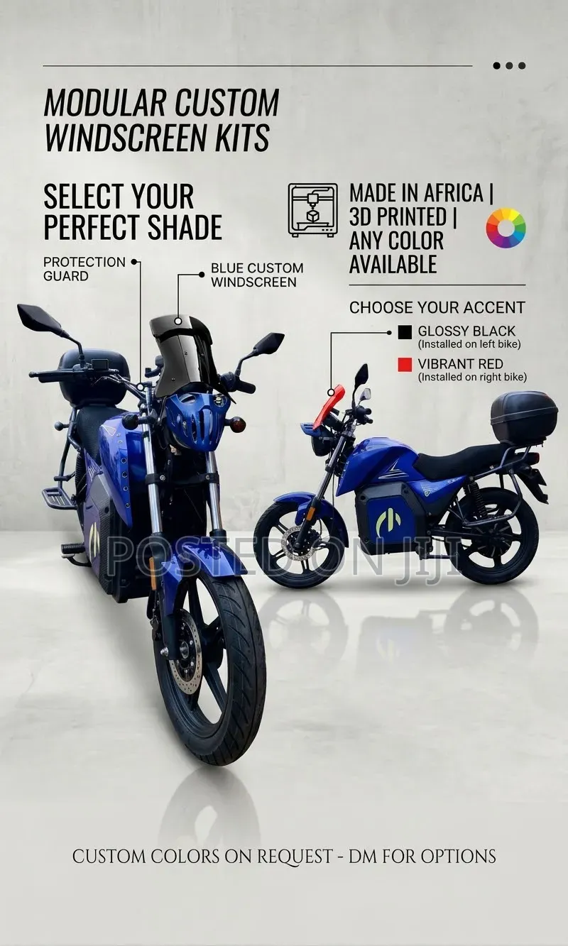 Custom Motorcycle Windscreen & Headlight Guard