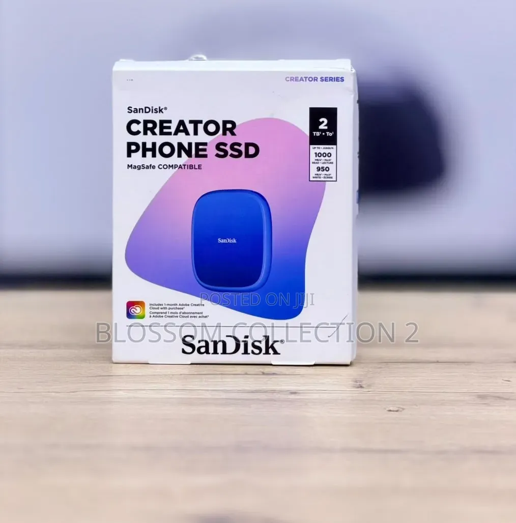 Sandisk Creator Phone SSD 2TB, Compatible With MagSafe