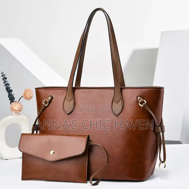 Brown Leather Tote Bag