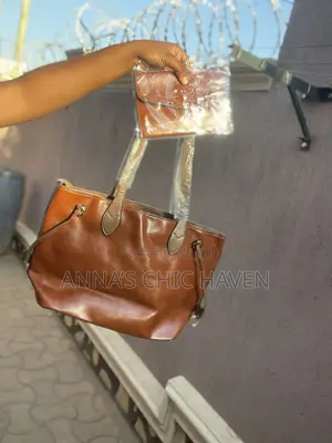Brown Leather Tote Bag