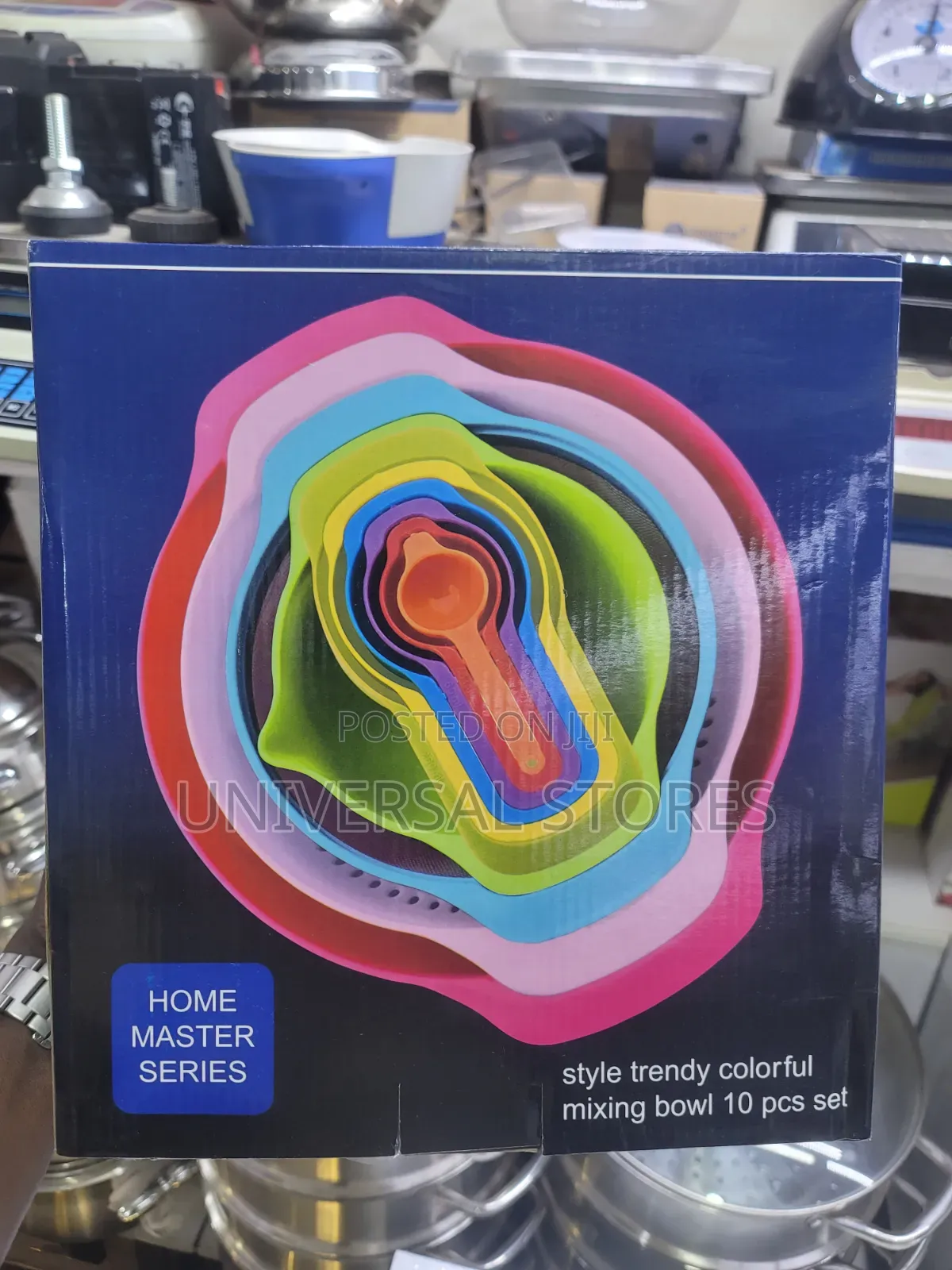 Home Master Series 10-Piece Colorful Nesting Mixing Bowl