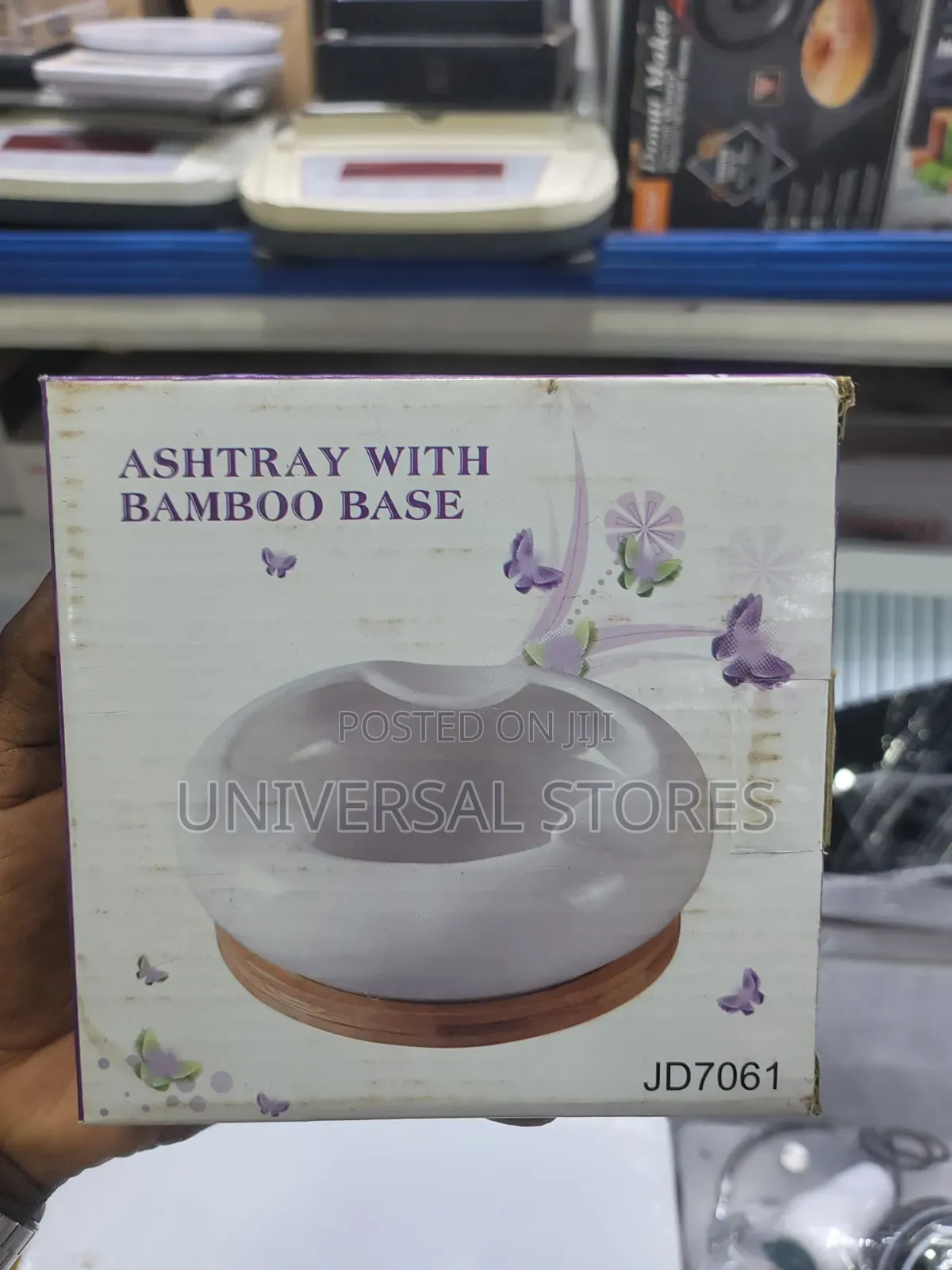 White Ceramic Ashtray