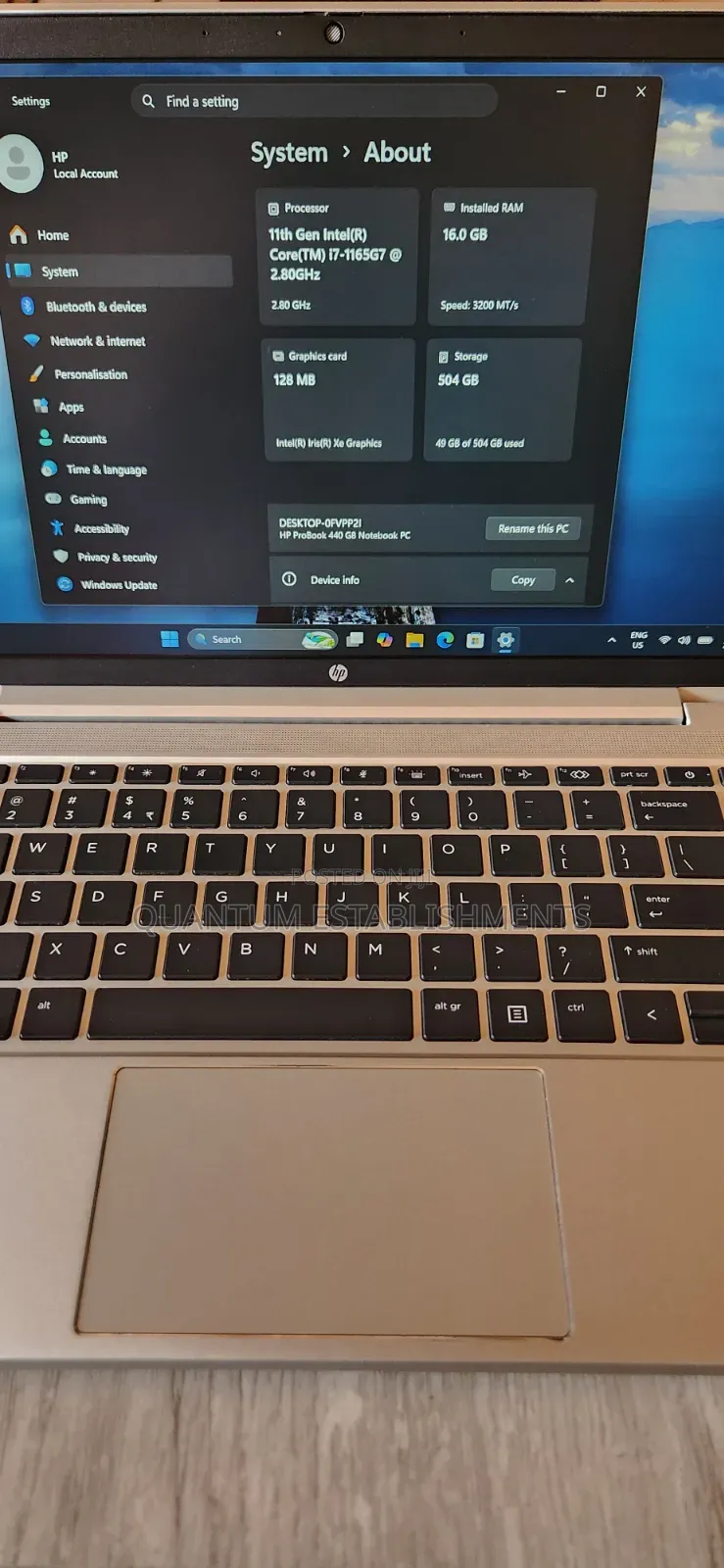 Laptop HP ProBook 440 G8 16GB Intel Core i7 SSD 512GB
