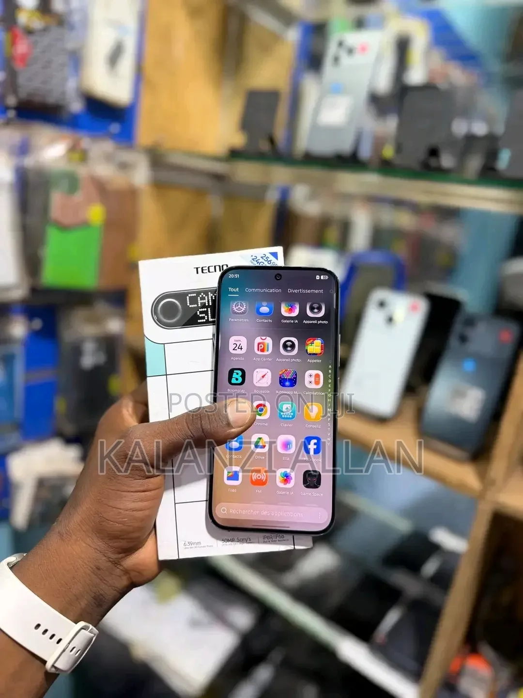 New Tecno Camon Slim 256 GB Silver