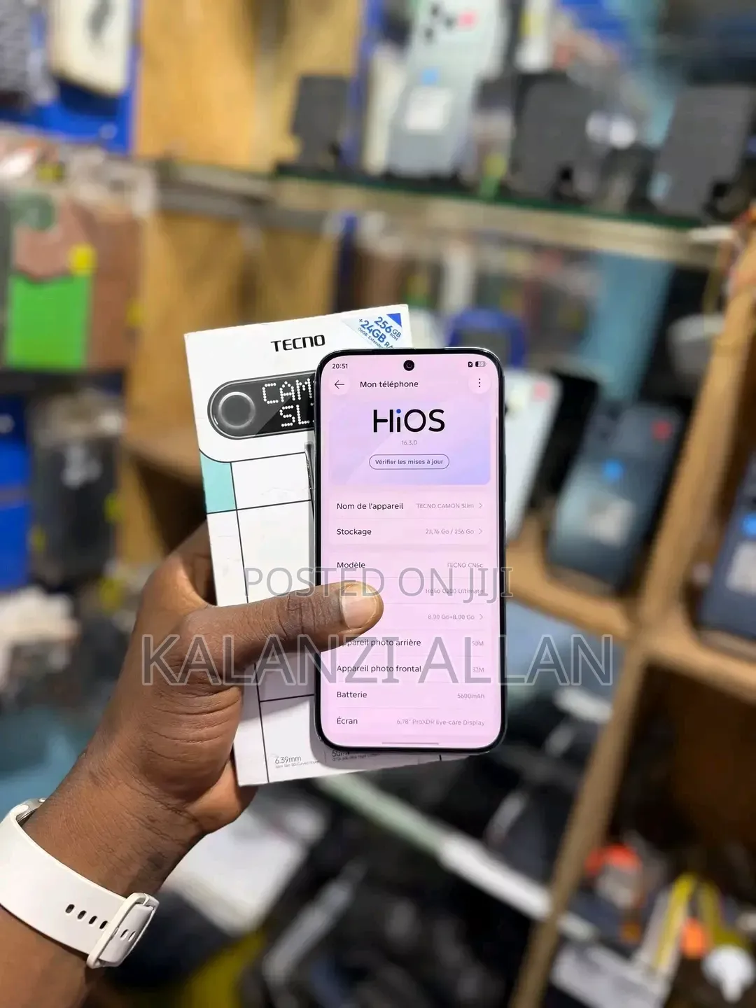 New Tecno Camon Slim 256 GB Silver