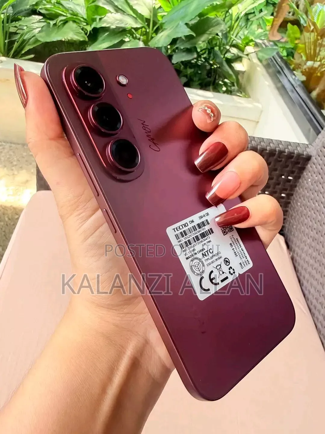 New Tecno Camon Slim 256 GB Red