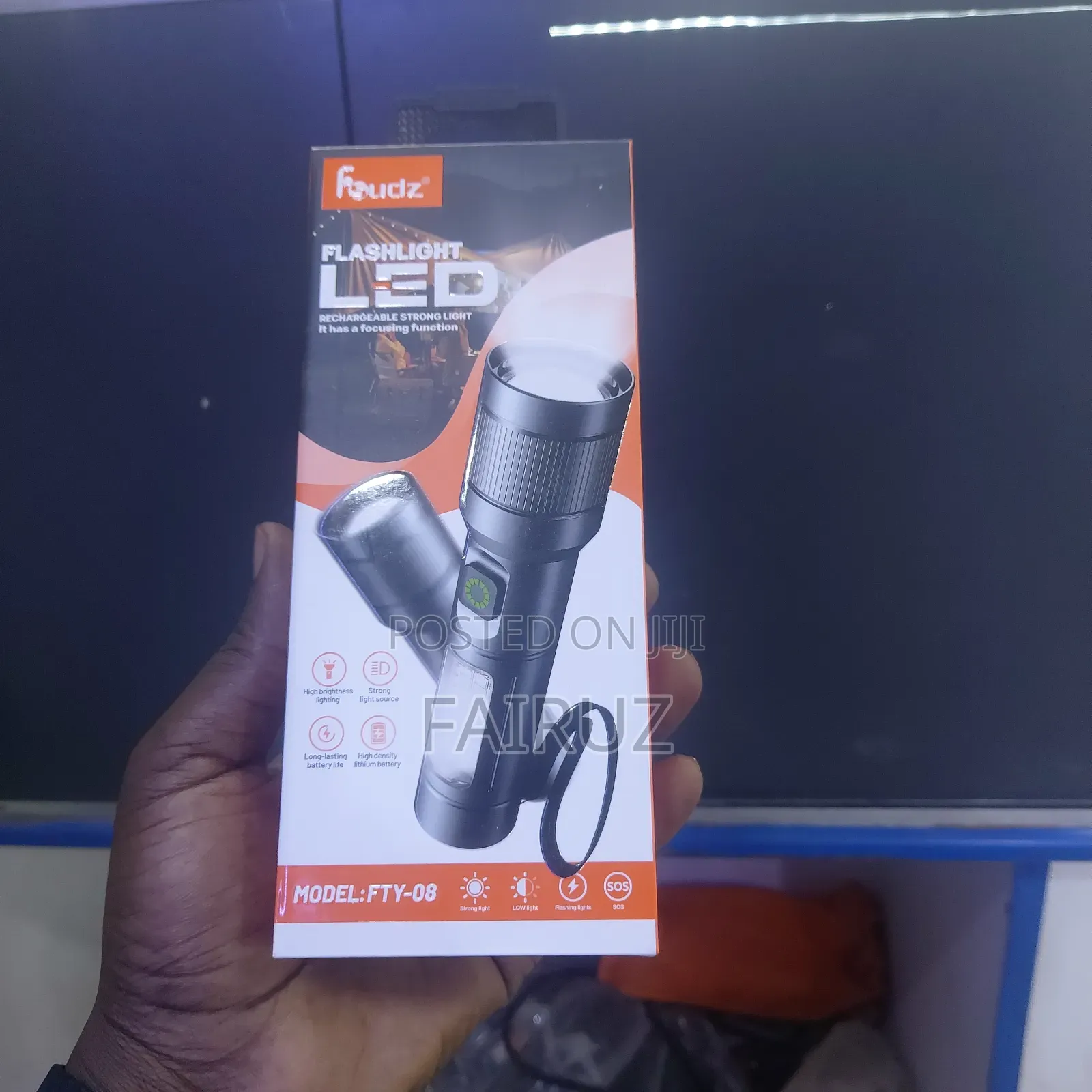 Security Portable Rechargeable Torch, Flashlight LED
