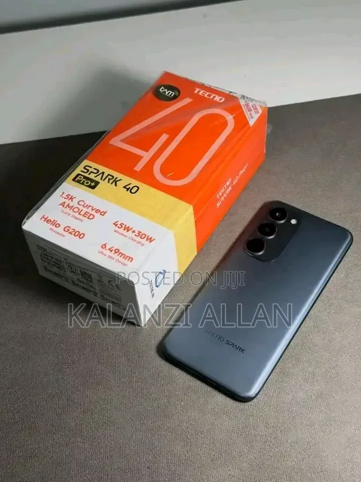 New Tecno Spark 40 Pro+ 256 GB Black