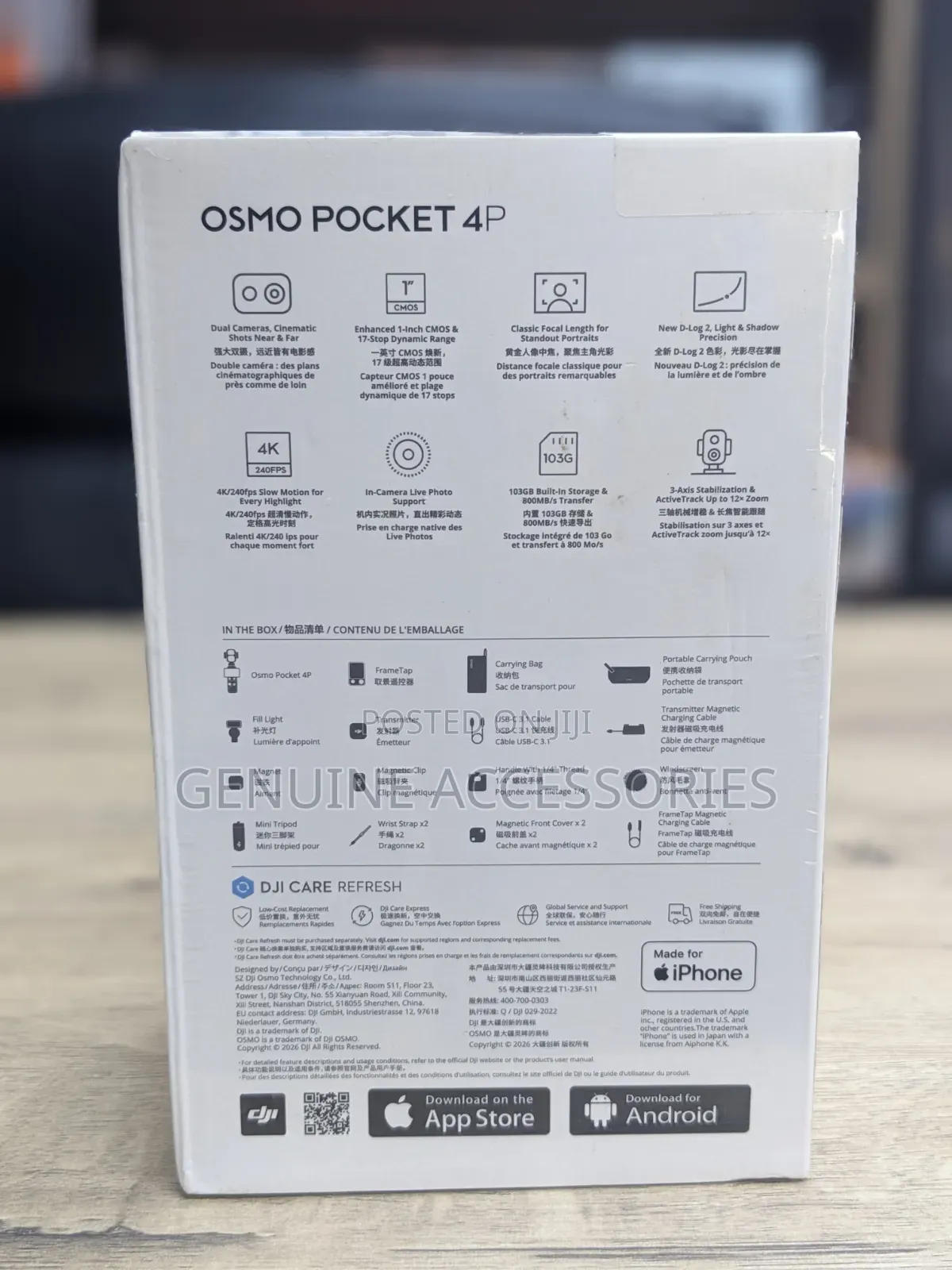 Dji Osmo Pocket 4P Vlog Combo Gimbal Camera With Mic Mini 2
