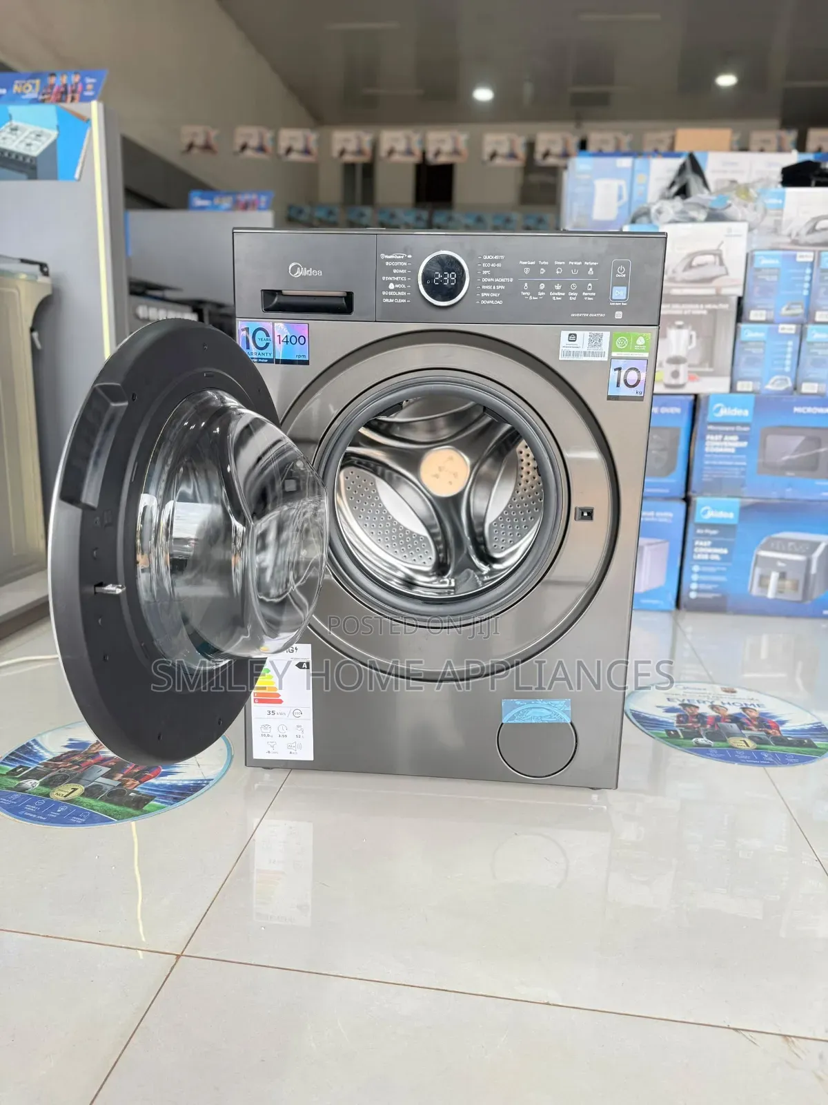 Fully Automated Midea 10kgs Frontloader Wash and Spin Washing Machine