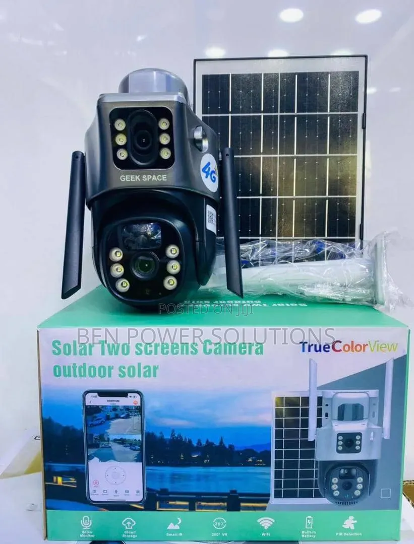 Two Screens Outdoor Solar Camera