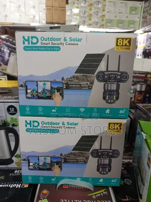 HD Outdoor & Solar Smart Security Camera Featuring a Triple-Lens