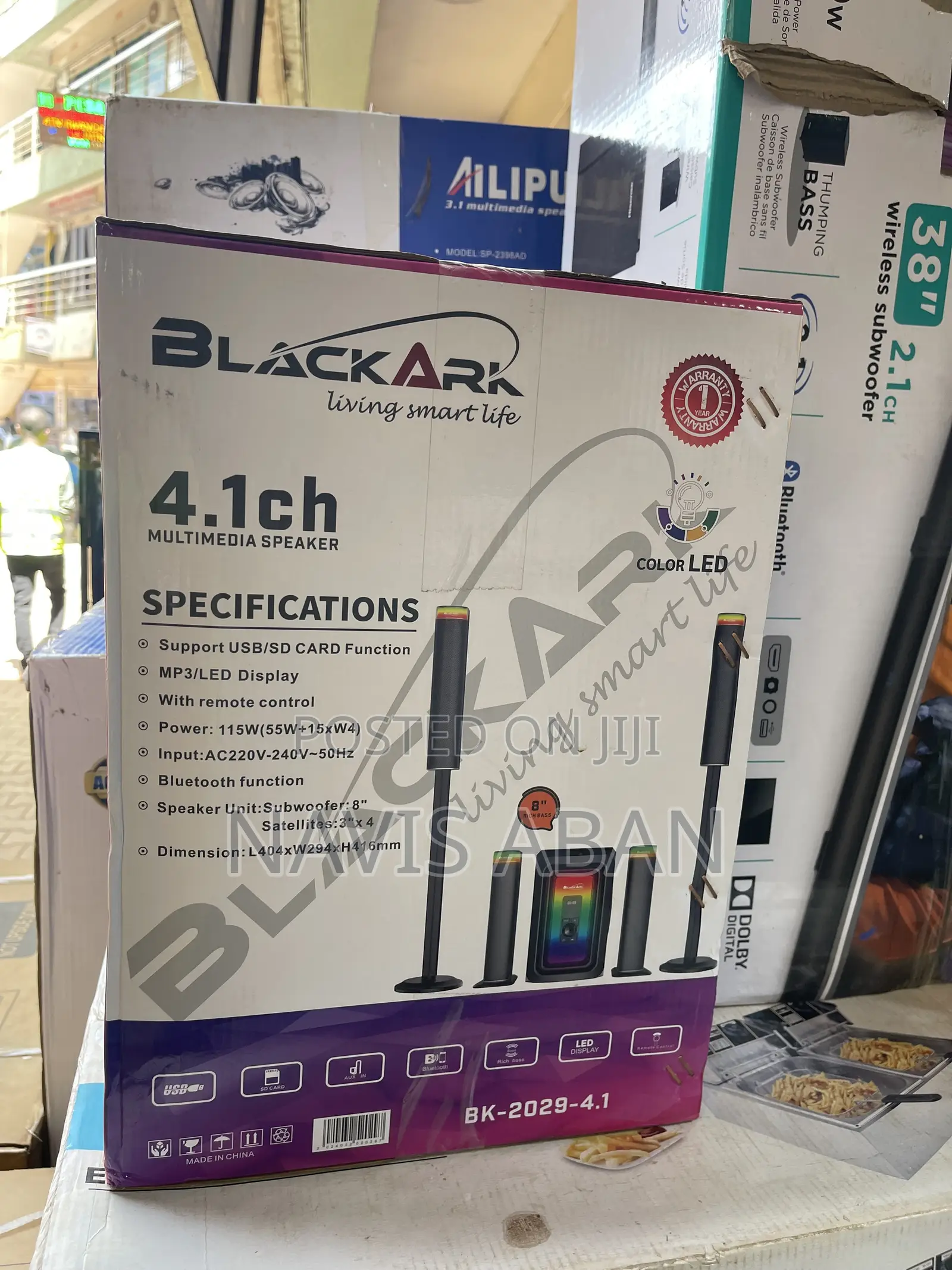 Black Ark 4.1 Inches Multimedia Hometheatre System